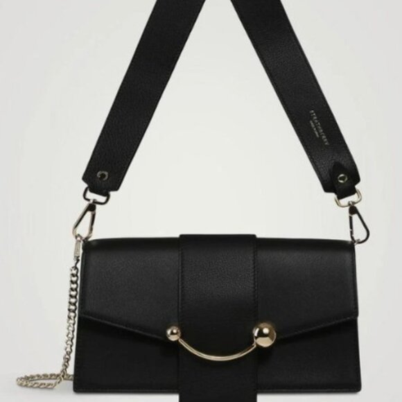 Strathberry Mini Crescent Leather Shoulder Bag - Picture 2 of 2